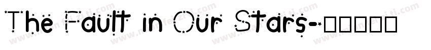 The Fault in Our Stars字体转换